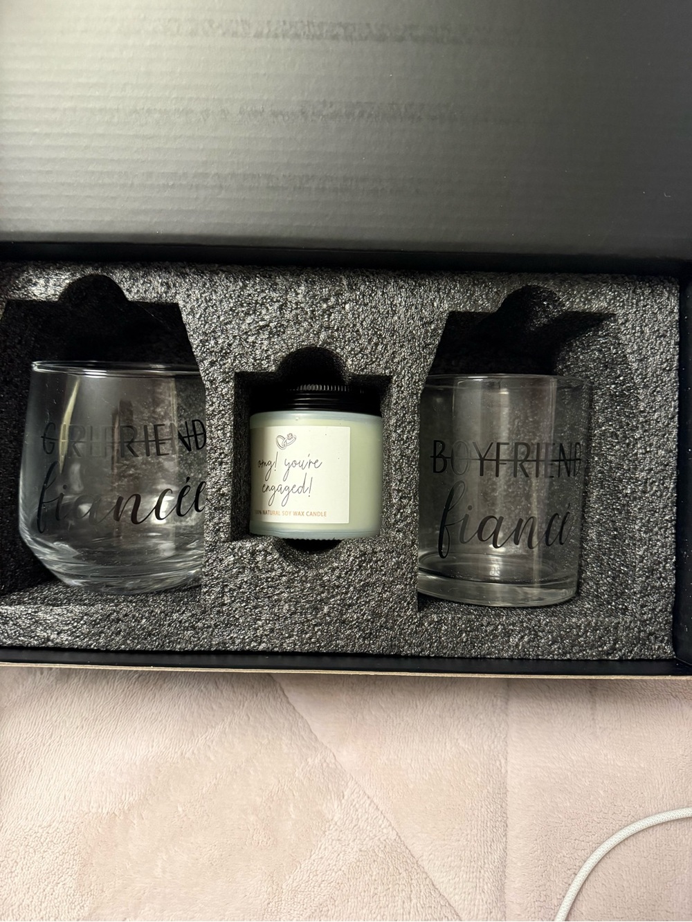 Drinking set with candle